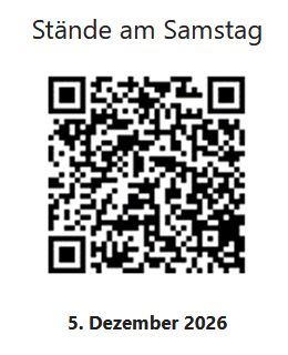 Stände am Samstag