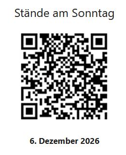 Stände am Sonntag