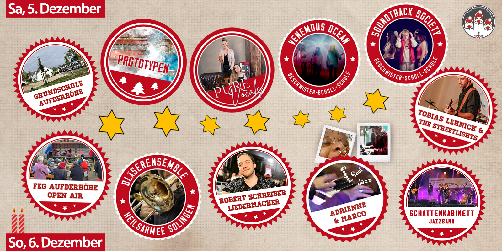 29. Aufderhöher Weihnachtsmarkt | Bühnenprogramm 2026